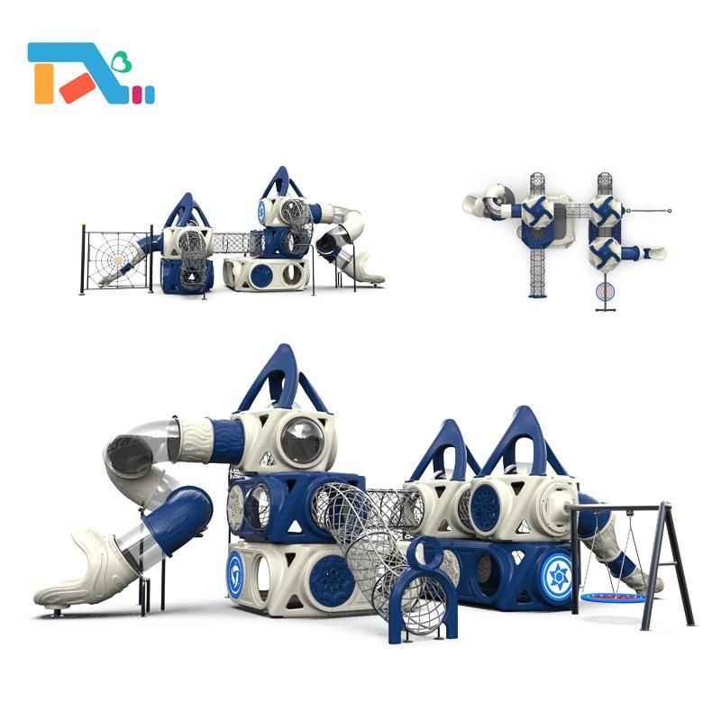 Outdoor Children Play Area Playground Equipment Slides