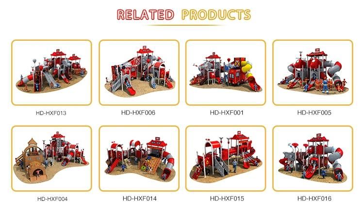 Custom Fire Control Series Kids Plastic Outdoor Playground Equipment for Sale