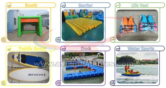 Inflatable Floating Adventure Park Water Park Equipment Water Sport Island