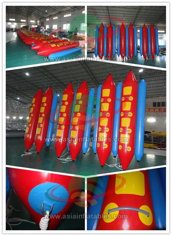 8 Persons Ocean Rider Inflatable Banana Boat with 2 Tubes Double Tubes