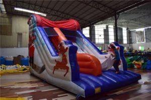 Giant Custom Santa Claus Inflatable Party Games Bouncer Inflatable Christmas Slide