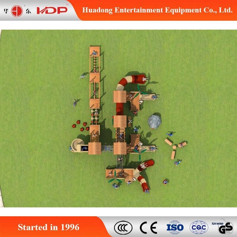 2017 Wooden Children Outdoor Funny Play Slides (HD-MZ019)