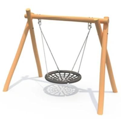 Kids Outdoor Playground Wooden Swing Set Park Equipment Yq91