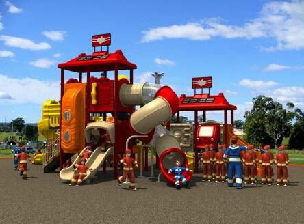 HD2013 Outdoor Fire Man Collection Kids Park Playground Slide (HD13-013A)