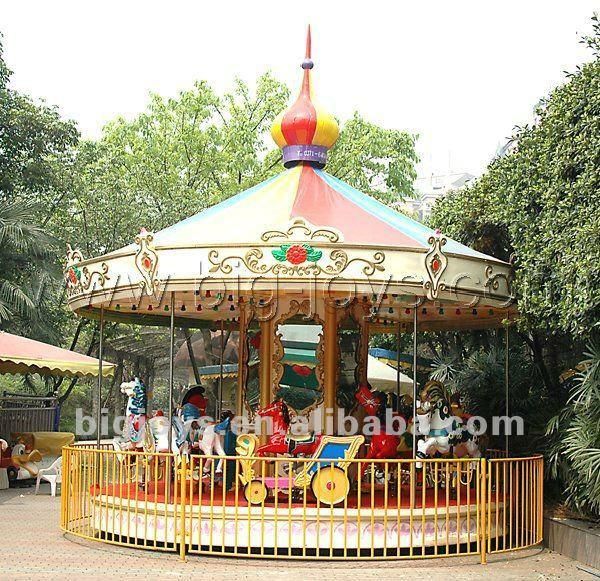 Attractive Design Amusement Park 6 Seats Carousel for Sale (BJ-carousel01)
