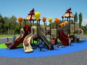 Plastic Material and Outdoor Playground Type Kids Play Equipment Slides (HD16-065A)