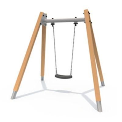 Kids Outdoor Playground Wooden Swing Set Park Equipment Yq94