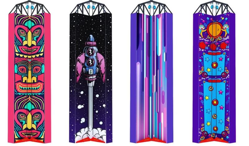 Mich New Style Soft Cover Structure Indoor Playground 2 Climbing Panels in 1 Set
