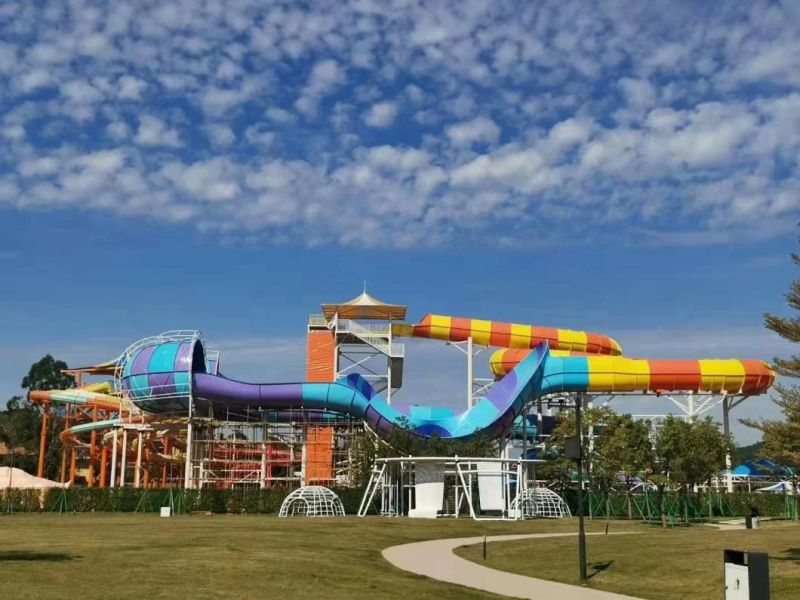 Guangzhou Facture Rainbow Water Slide for Adult Play
