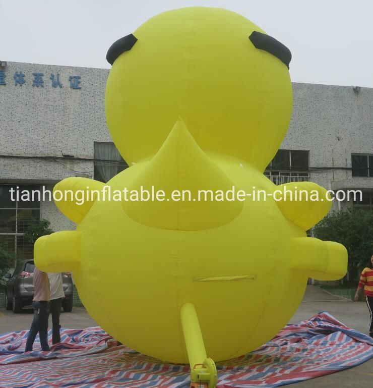 6m Giant Cute Outdoor Advertising Inflatable Yellow Duck with Glasses