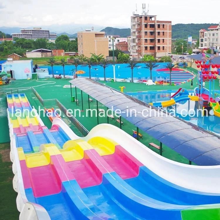 Amusement Water Park Equipment Fiber Glass Rainbow Slide