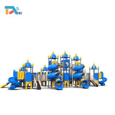 Royal Palace Theme Kids Plastic Slide Outdoor Playground Equipment