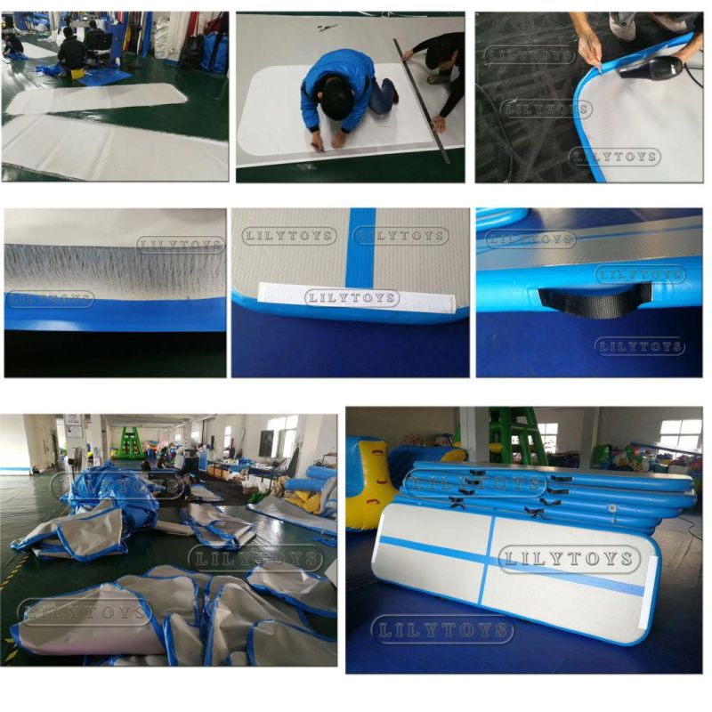 Durable PVC Air Track Inflatable Gymnastics Mats for Outdoor Activity