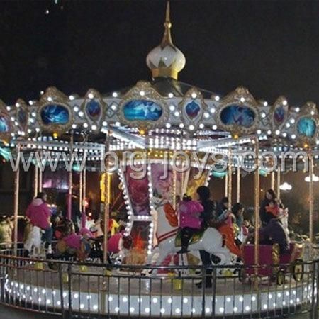 2022 Amusement Park Rides Luxuary 16seats Carousel with LED Lights