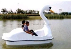 Adult Water Park Fiberglass Pedalo Water Swan Pedal Boat for Sea