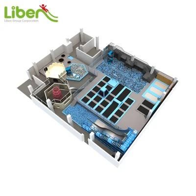 Top Supplier Amumsent Park with Big Ball Pool Indoor Trampoline Park for Sale