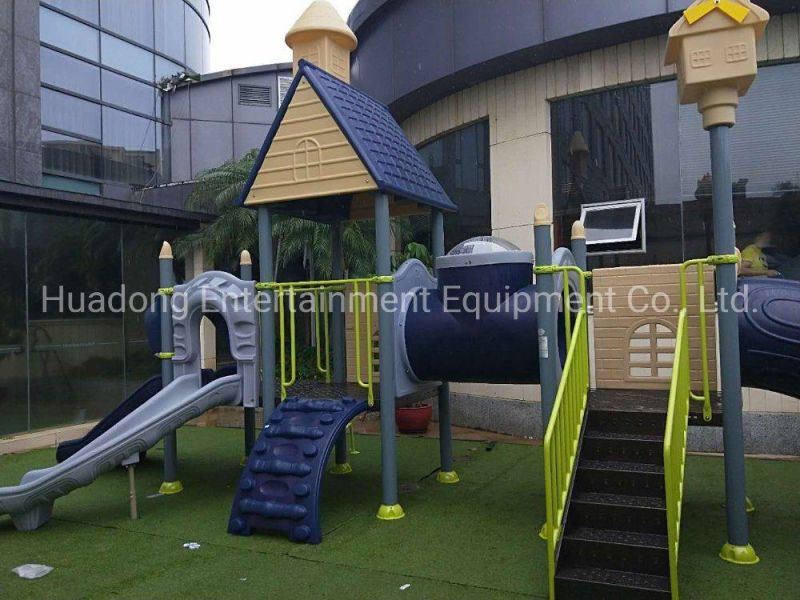 High Quality Kids Toy Outdoor Playground Plastic Combined Slides for Sale Playground Equipment for Younger Children, Including Steps, Climber, Slide