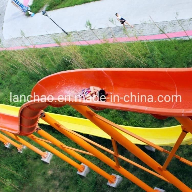 Fiberglass Tube Slide Water Park Playground Slide for Adults
