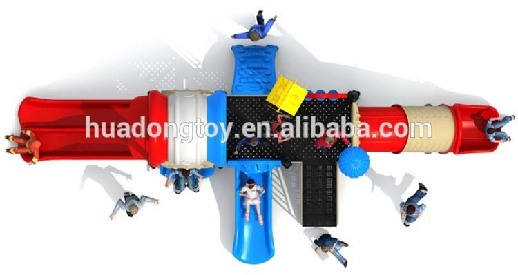Factory Made Kids Outdoor Plastic Playground Slide for Sale