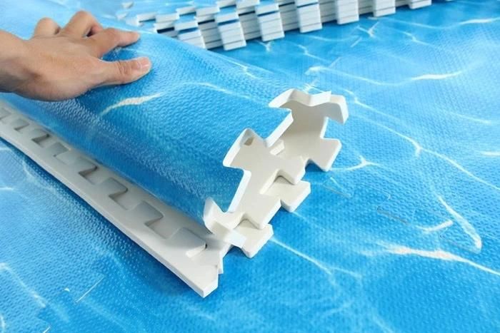 12mm Thickness EVA Foam Floor Wood Effect Interlocking Gym Play Home Workout Soft Tiles