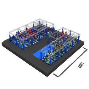 Popular Durable Customized American Obstacle Course Indoor Set Kids and Adult Ninja Warrior