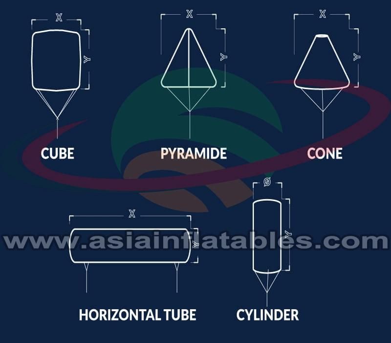 Inflatable Tube Buoys Inflatable Floating Marker for Water Swimming Race