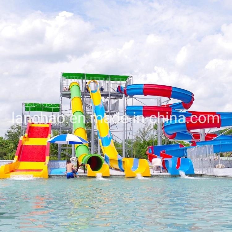 Water Slide Design Fiberglass Water Park Equipment
