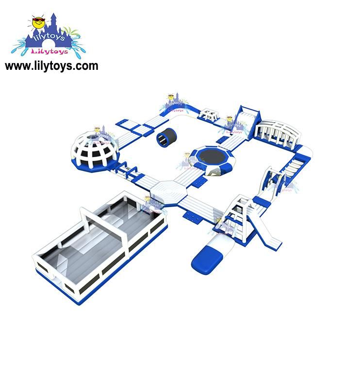 Lily Toys Inflatable Aqua Water Parks for Beach and Lake