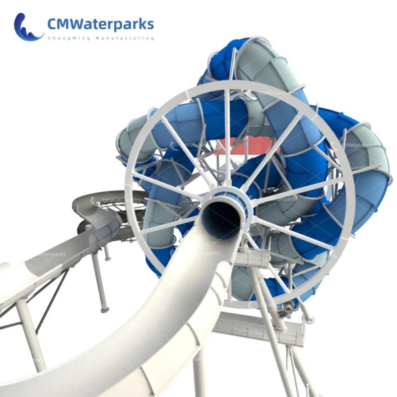 Commercial Water Park Equipment Fiberglass Water Pool Slide for Outdoor