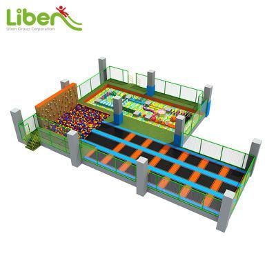 Playground Sports Equipment Kids Indoor Playground Trampoline Park with Obstacle Course Play
