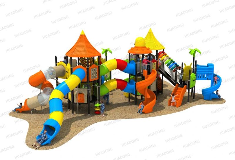 Animal Paradise Series Outdoor Slide Plastic Playground Equipment