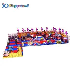 Adventure Theme London Color Indoor Playground Equipment with Slides