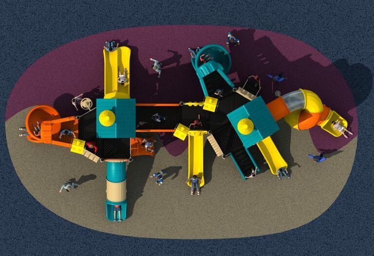 New Design Children Slide Outdoor Playground Park Equipment