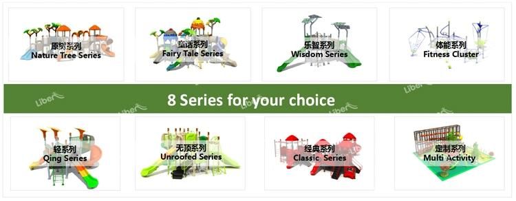 Fish Style Customized Outdoor Playground Rope Fittings with Kids Slide