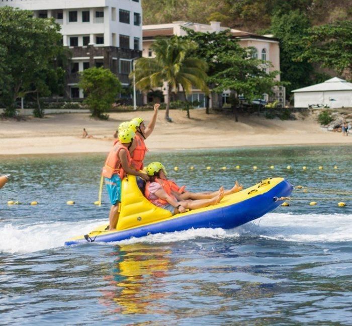 6 Riders Inflatable Towable Bandwagon Boat, Inflatable UFO Sofa
