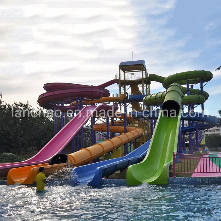 Water Park Spiral Tube Slide Rafting Water Slide for Family
