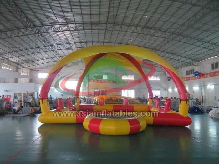 Outdoor Commercial Inflatable Water Pool with Tent