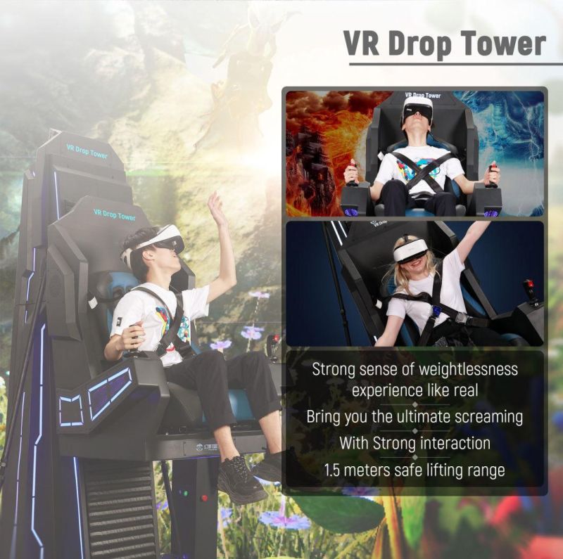 Vr Amusement Park Vr Drop Tower for Adults