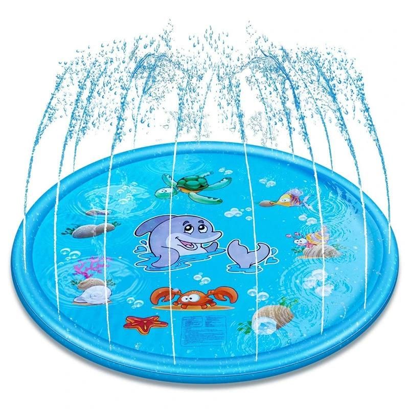 Wholesale Custom 170cm Summer Outdoor Play Water Games Kids Inflatable Splash Sprinkler Pad