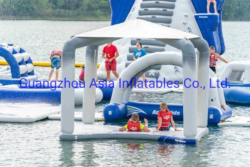 Inflatable Island Platform Bar Floating Dock Riviera Lounge