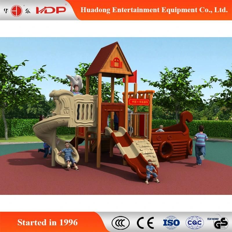 Orders Outdoor Playground Slide Funny Wooden Equipment (HD-MZ060)