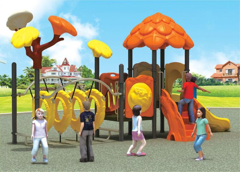 Residential Playground Equipment Placstic Slide Playground Outdoor Play Surface (TY-70162)
