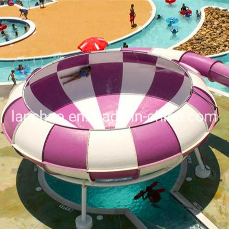 Aqua Park Water Amusement Equipment Fiberglass Bowl Slide