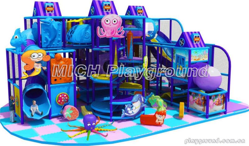 Plastic Children Indoor Playground Big Slides for Sale