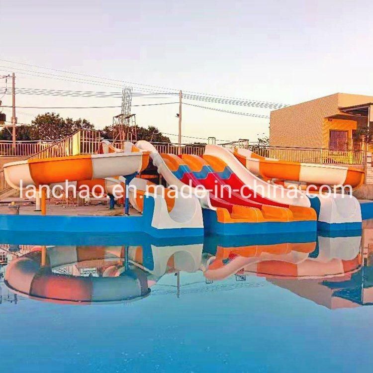 Funny Kids Water Park Playground Slide Family Water Slide