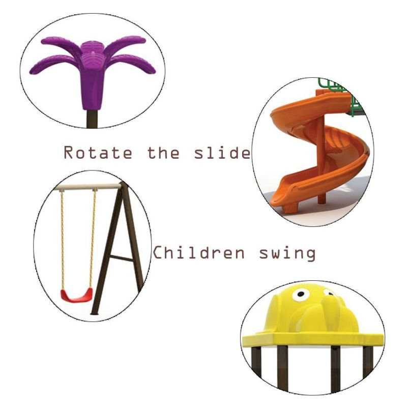 Castle Style Outdoor Playground Slide for Sale (TY-171019)