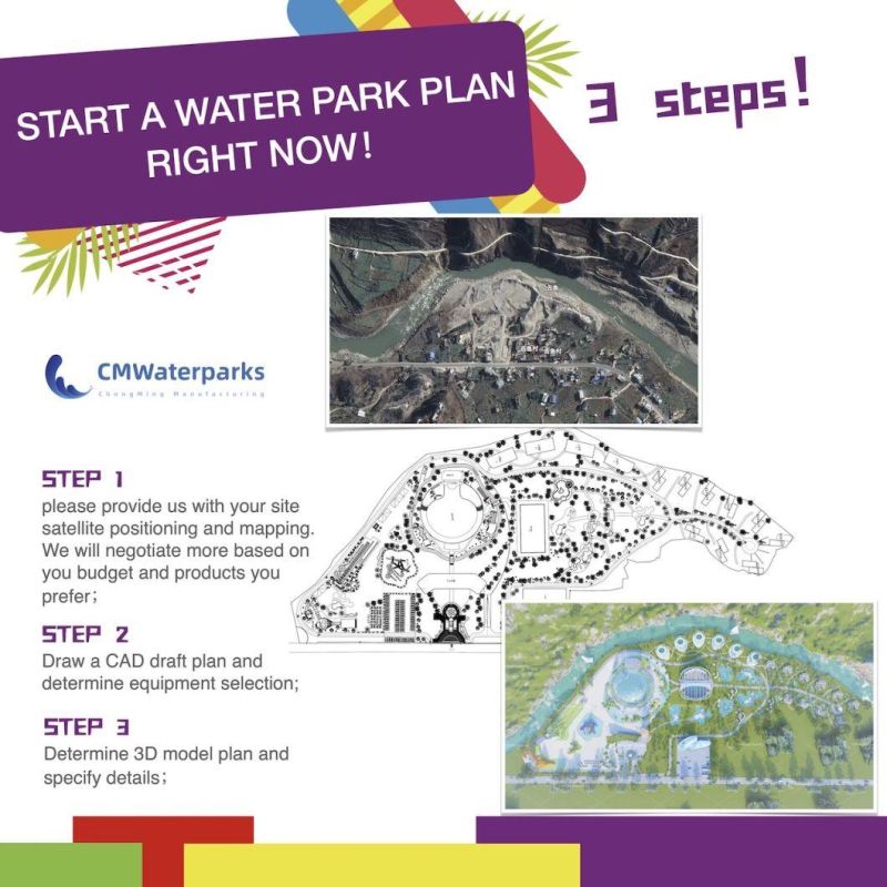 Commercial Fiberglass Water Park for Kids Adult