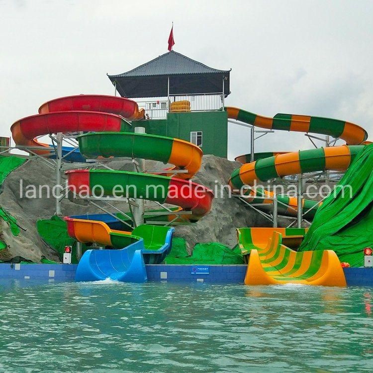 Spiral Raft Ride Water Slide for Aquatic Amusement Park
