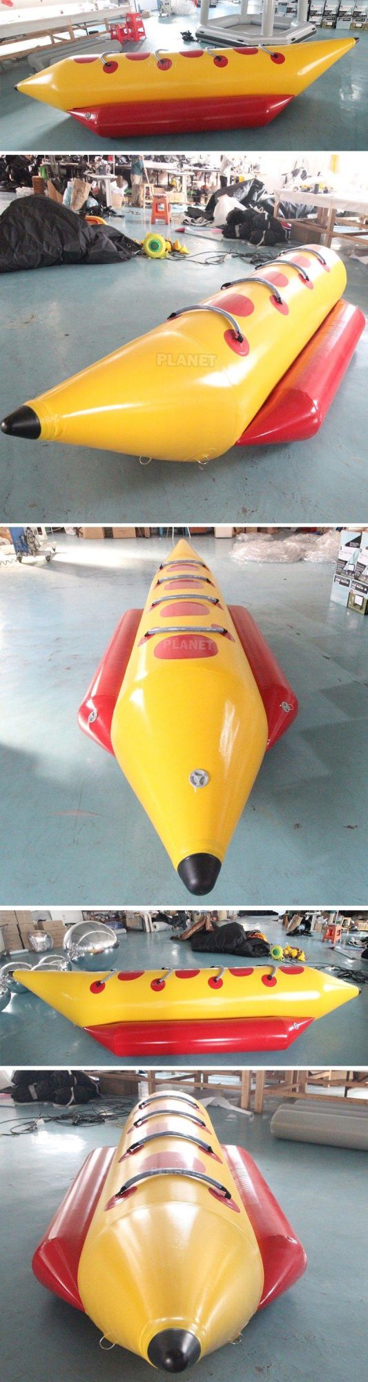 Crazy Design Inflatable Water Banana Boat for Camping