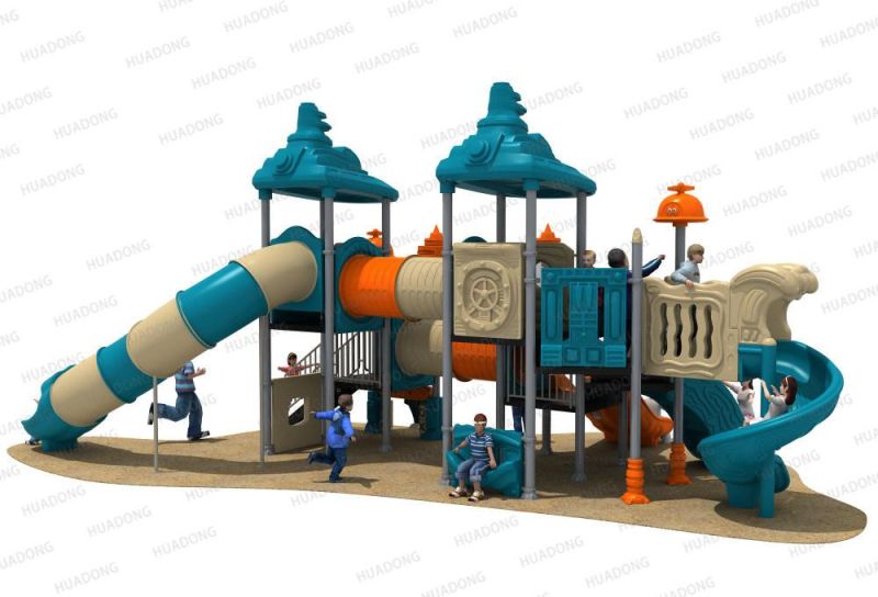 Huadong Plastic Slide Equipment Kids Space Playground